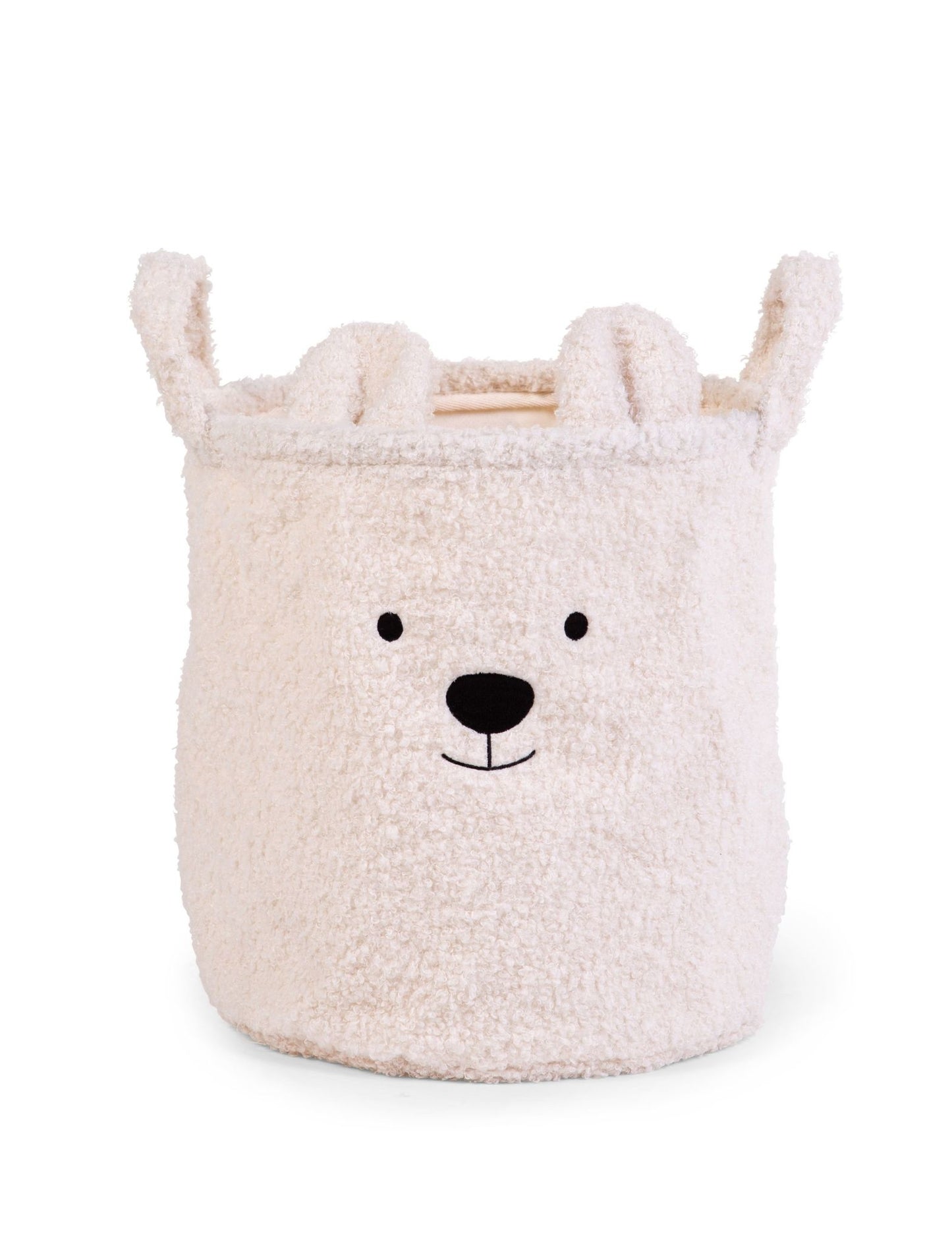 Opbergmand - 30x30x30 Cm - Teddy - Ecru