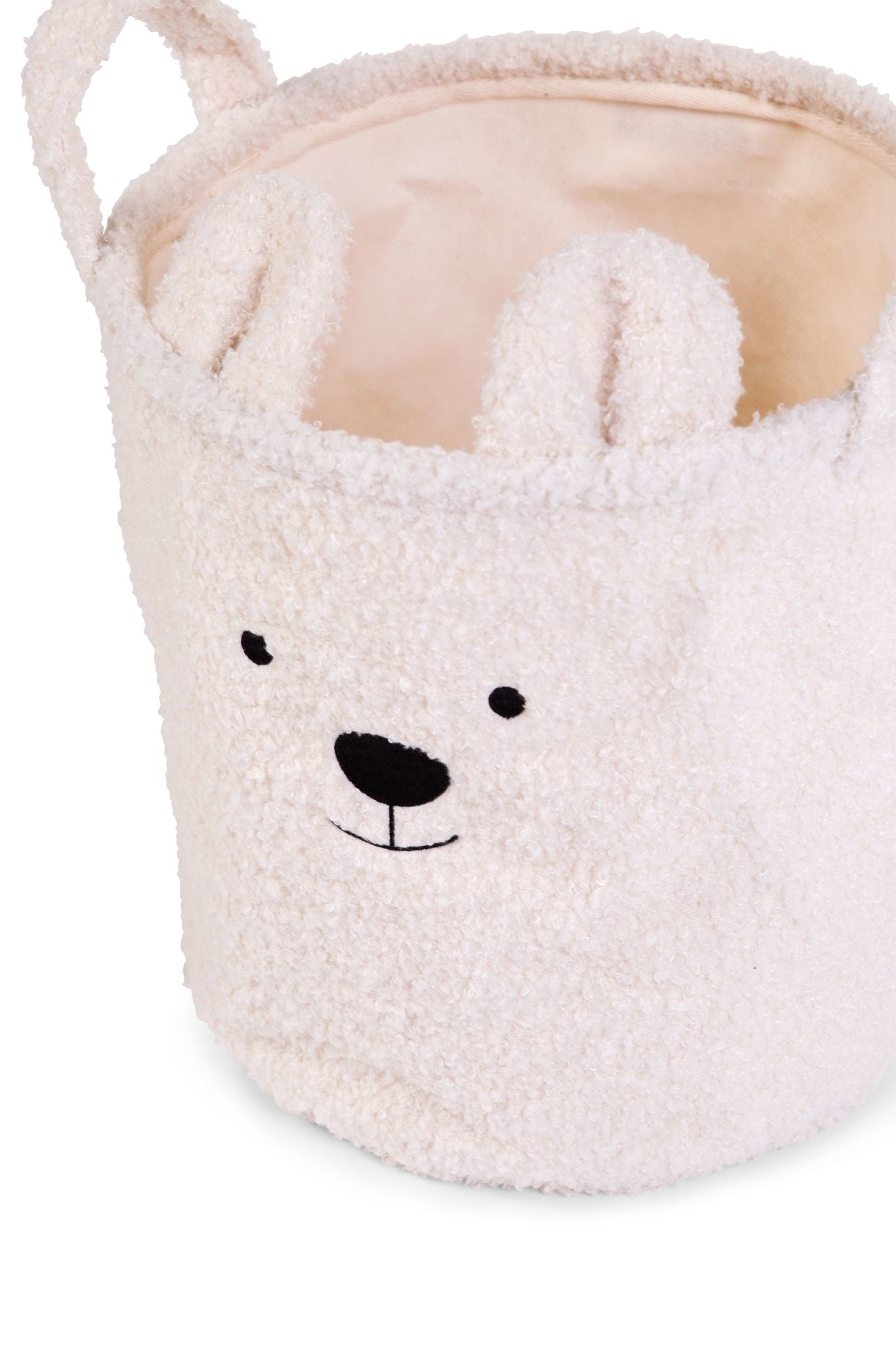 Opbergmand - 40x40x40 Cm - Teddy - Ecru