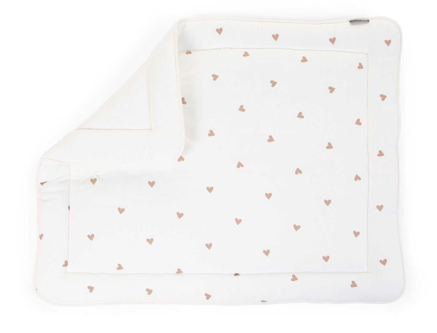 Parklegger - 75x95 Cm - Jersey + Mousseline - Hearts
