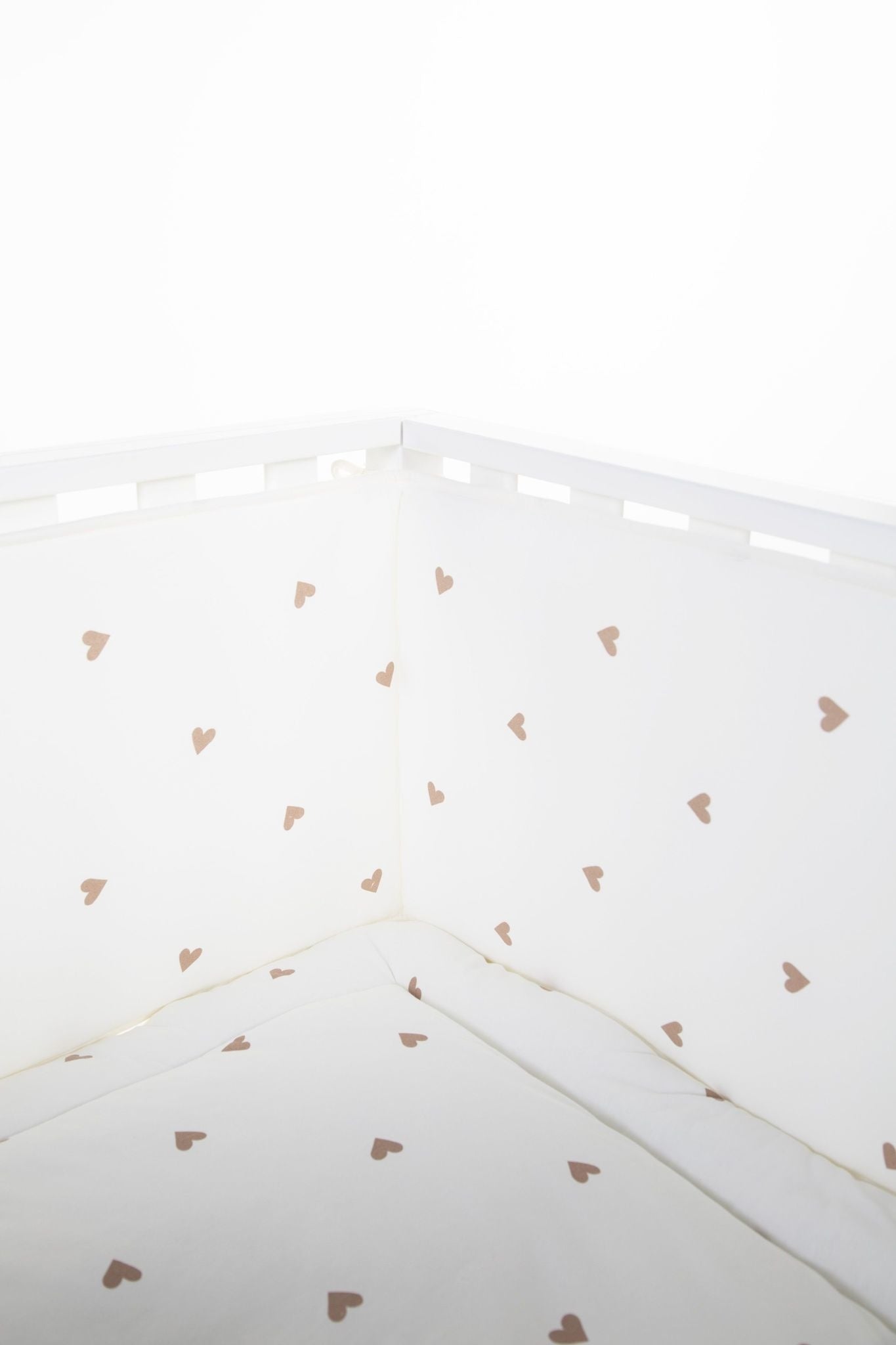 Parkomranding - 35x340 Cm - Jersey + Mousseline - Hearts
