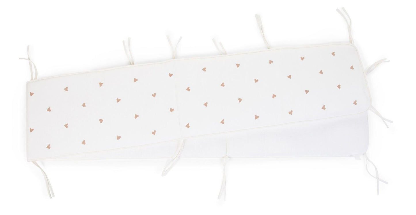 Parkomranding - 35x340 Cm - Jersey + Mousseline - Hearts