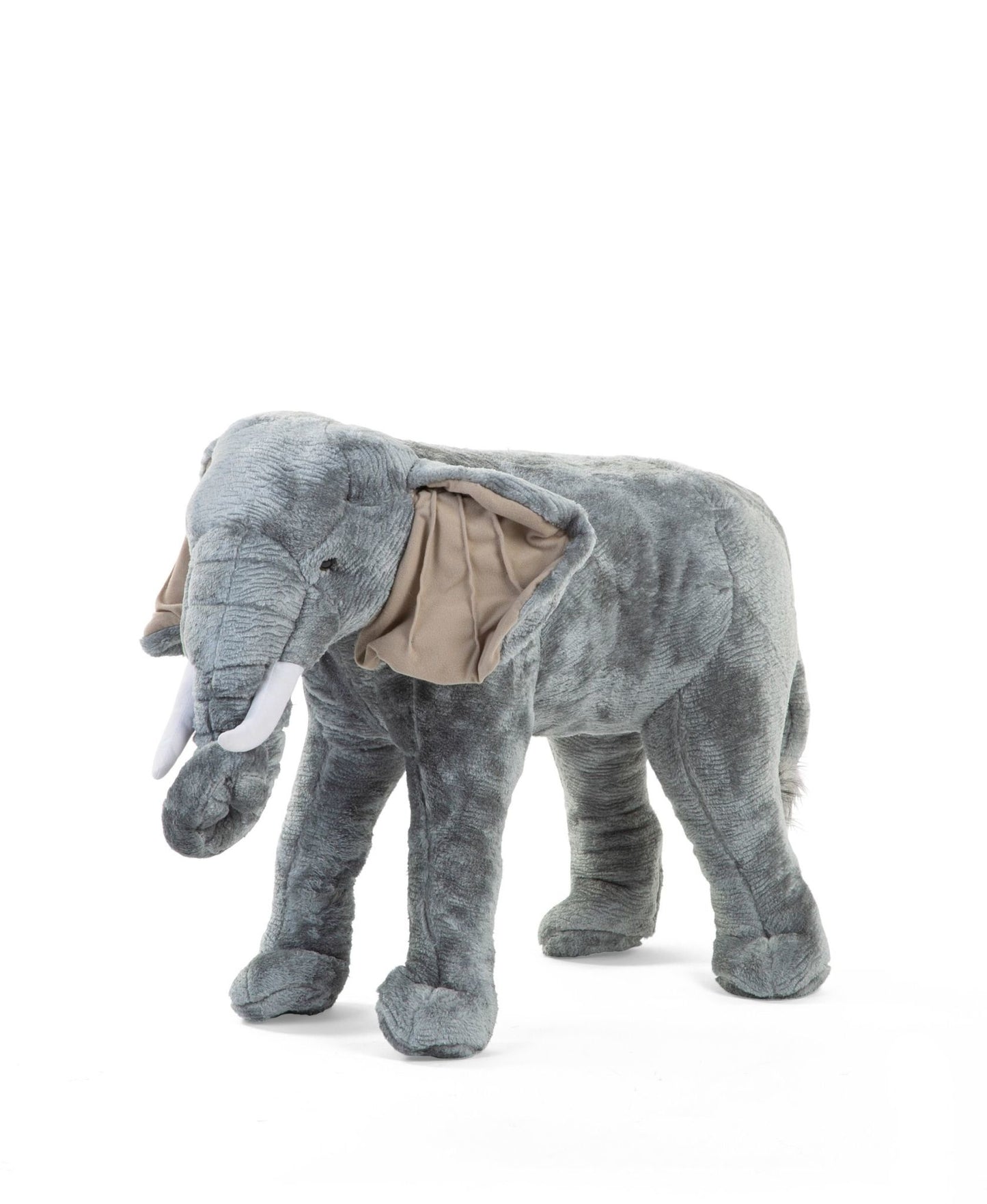 Staande Olifant Knuffel - 70x40x60 Cm - Grijs