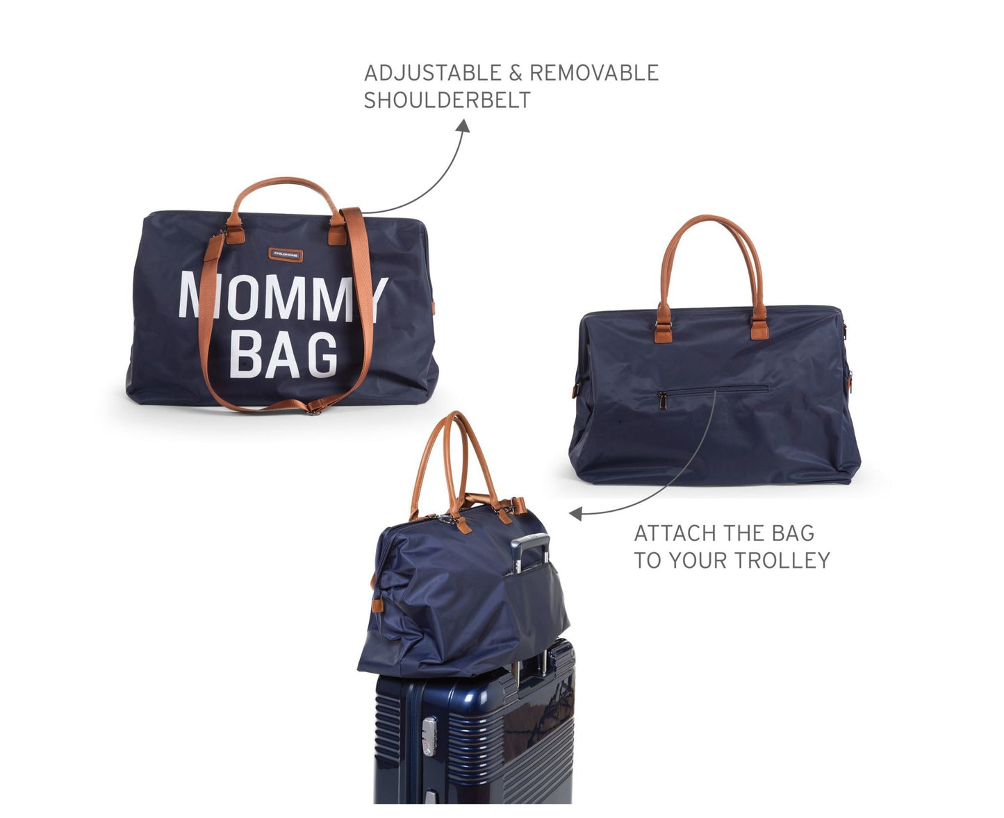 Mommy Bag Verzorgingstas - Navy Wit