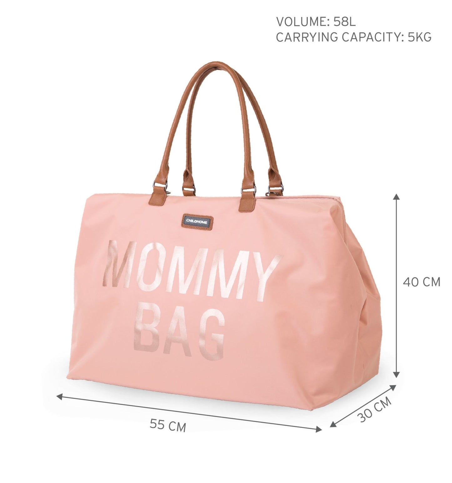 Mommy Bag Verzorgingstas - Roze Koper