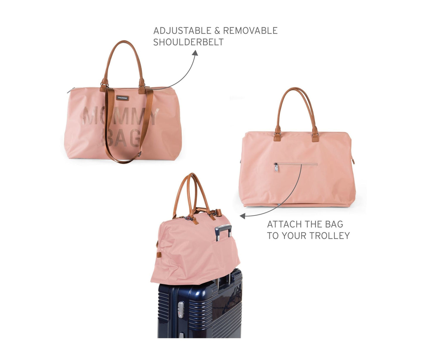Mommy Bag Verzorgingstas - Roze Koper