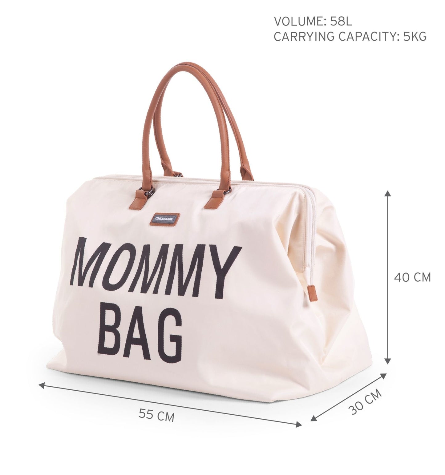Mommy Bag Verzorgingstas - Ecru Zwart