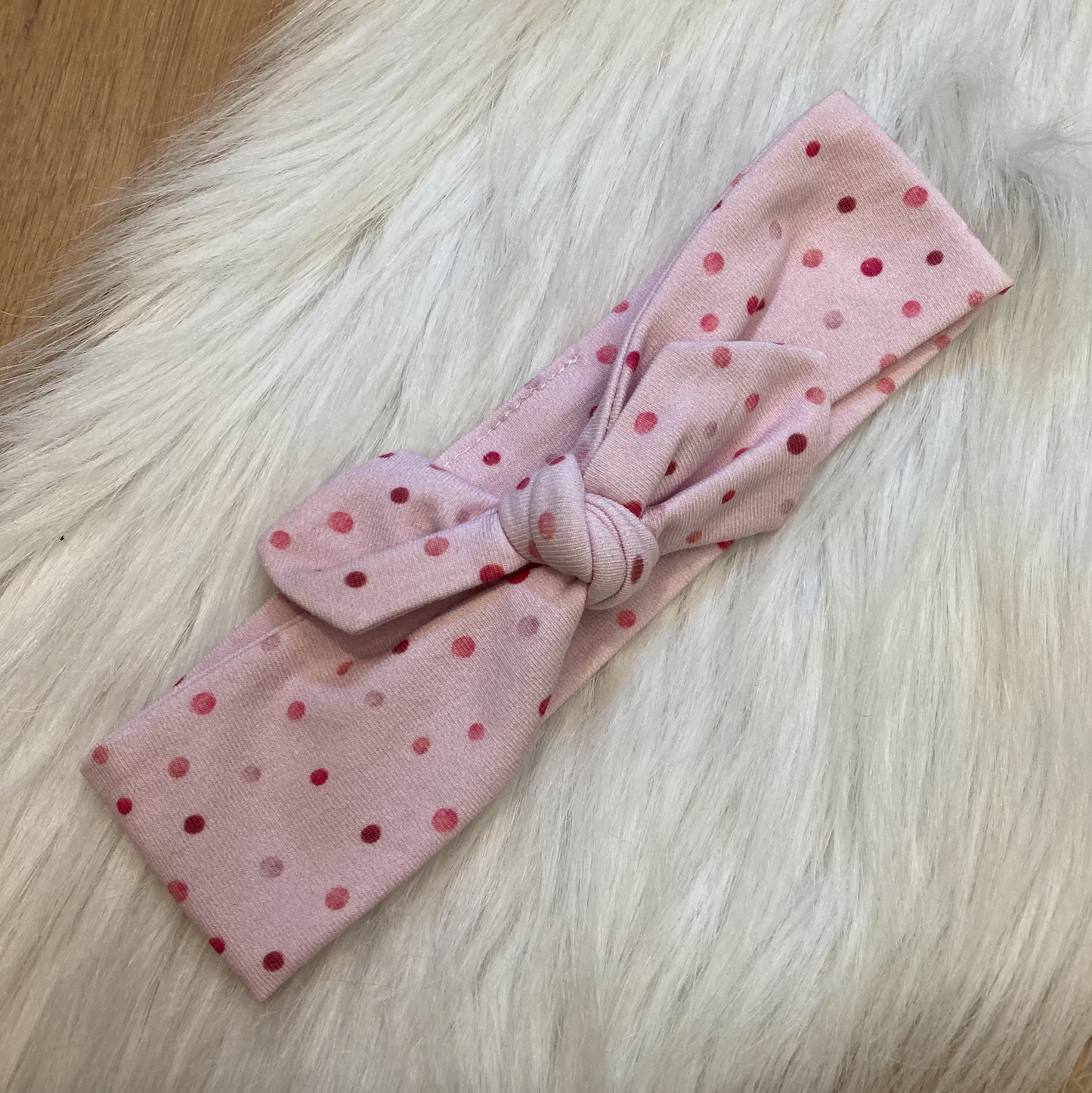 Haarlintje roze met bollen