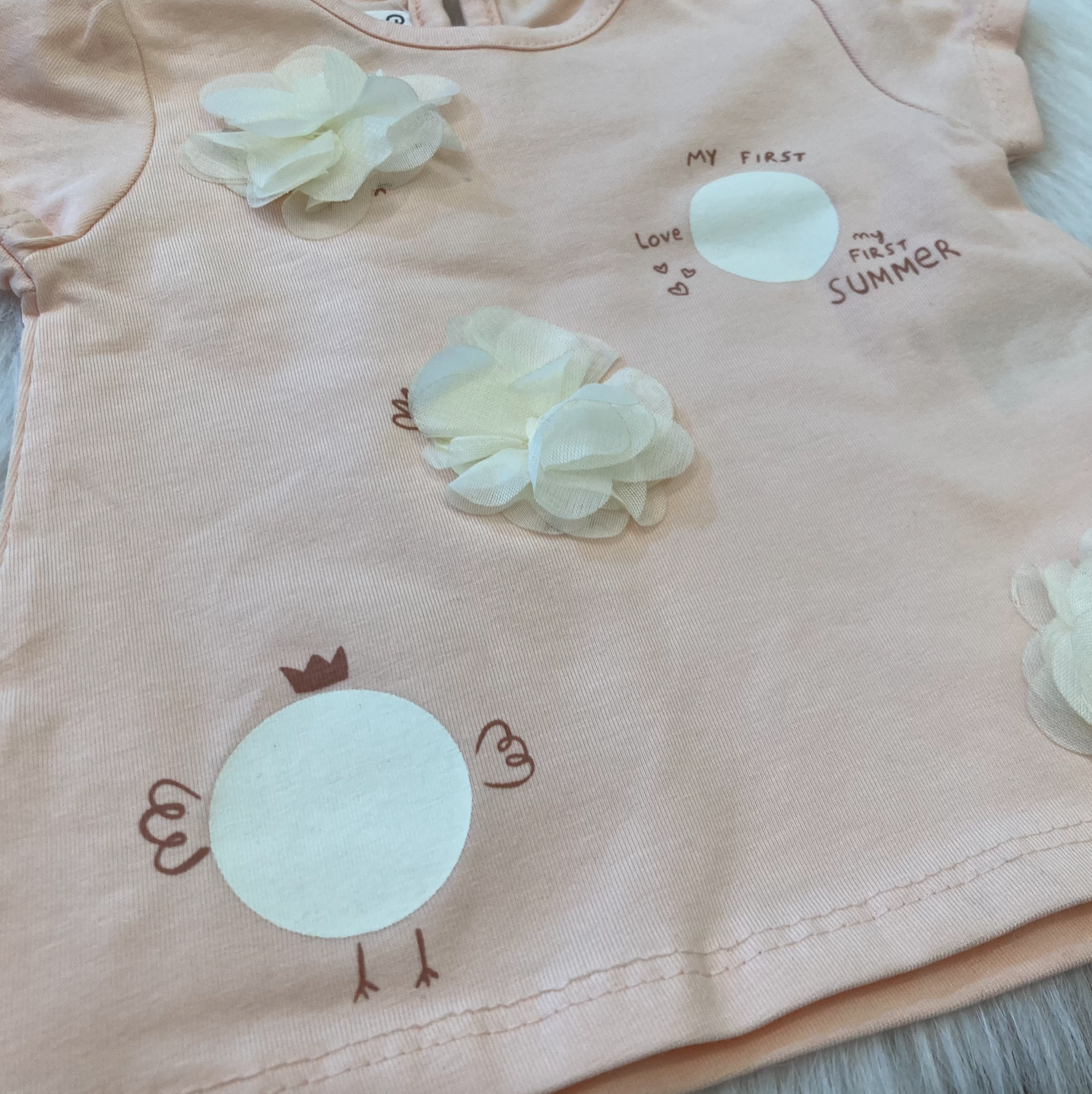 T-shirt My first love My first Summer Peach