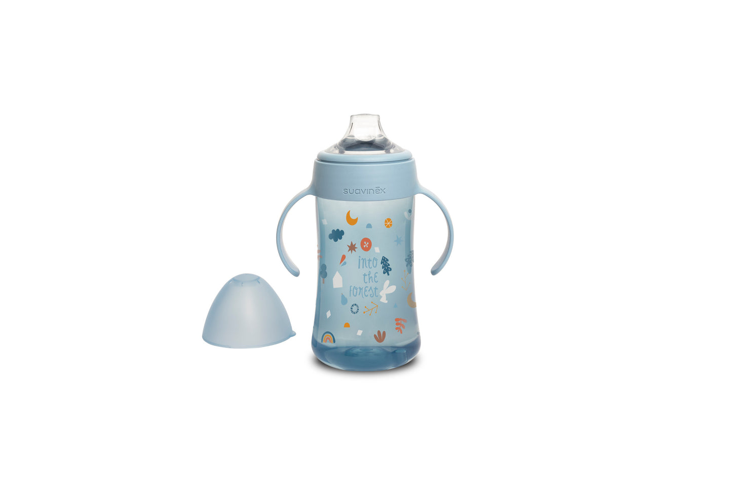 Suavinex - Feeding - Forest - Bottle Handles -Non Spill Spout 270ml - Blue