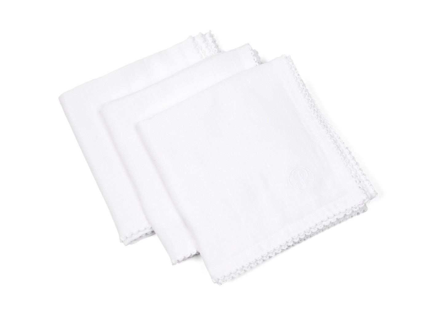Set van 3 hydrofiele doekjes White