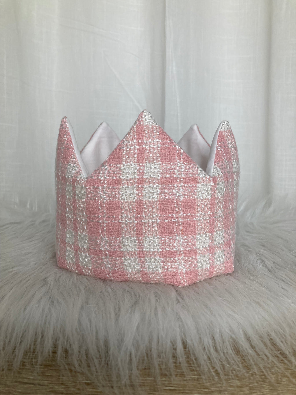 Verjaardagskroon Classic tartan pink