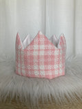 Verjaardagskroon Classic tartan pink