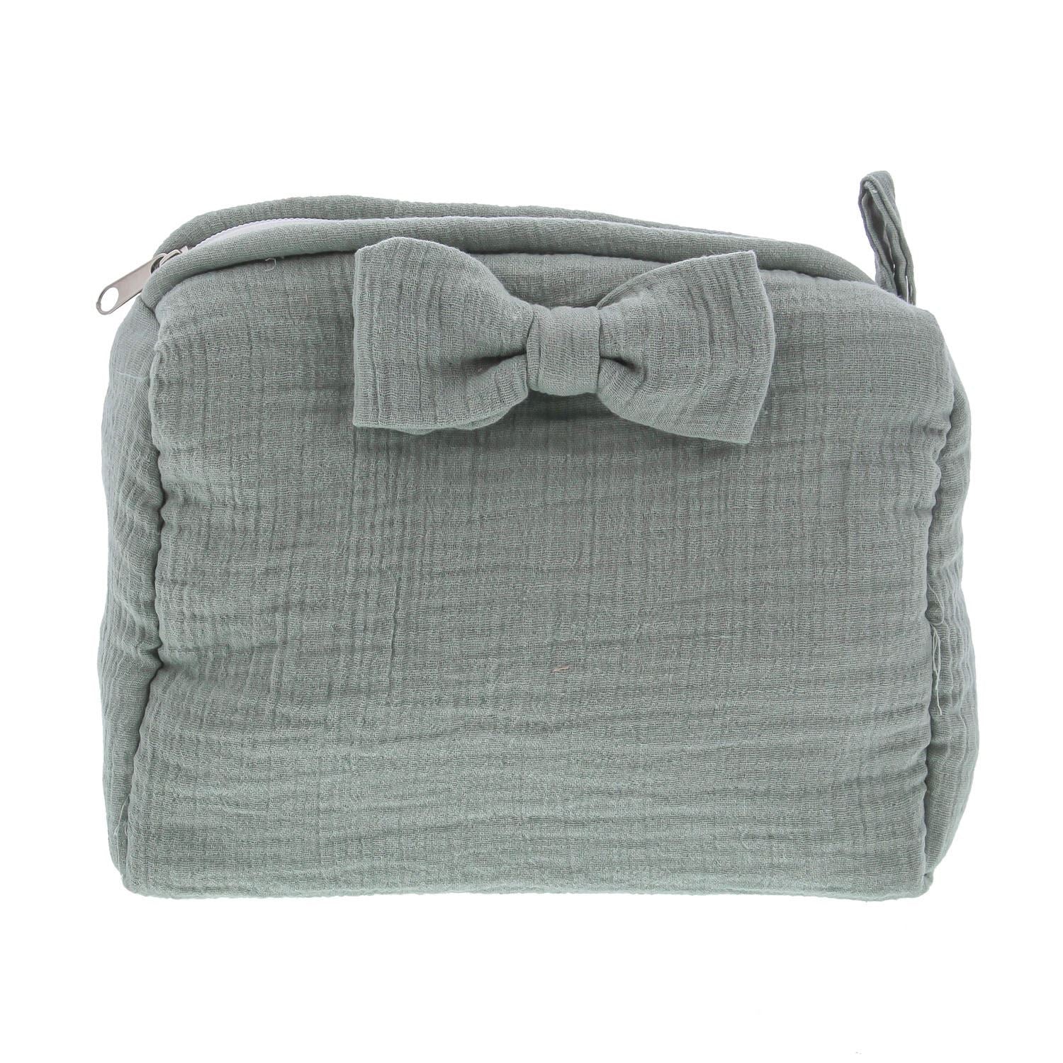 Tetra toilettasje met stik smokey green