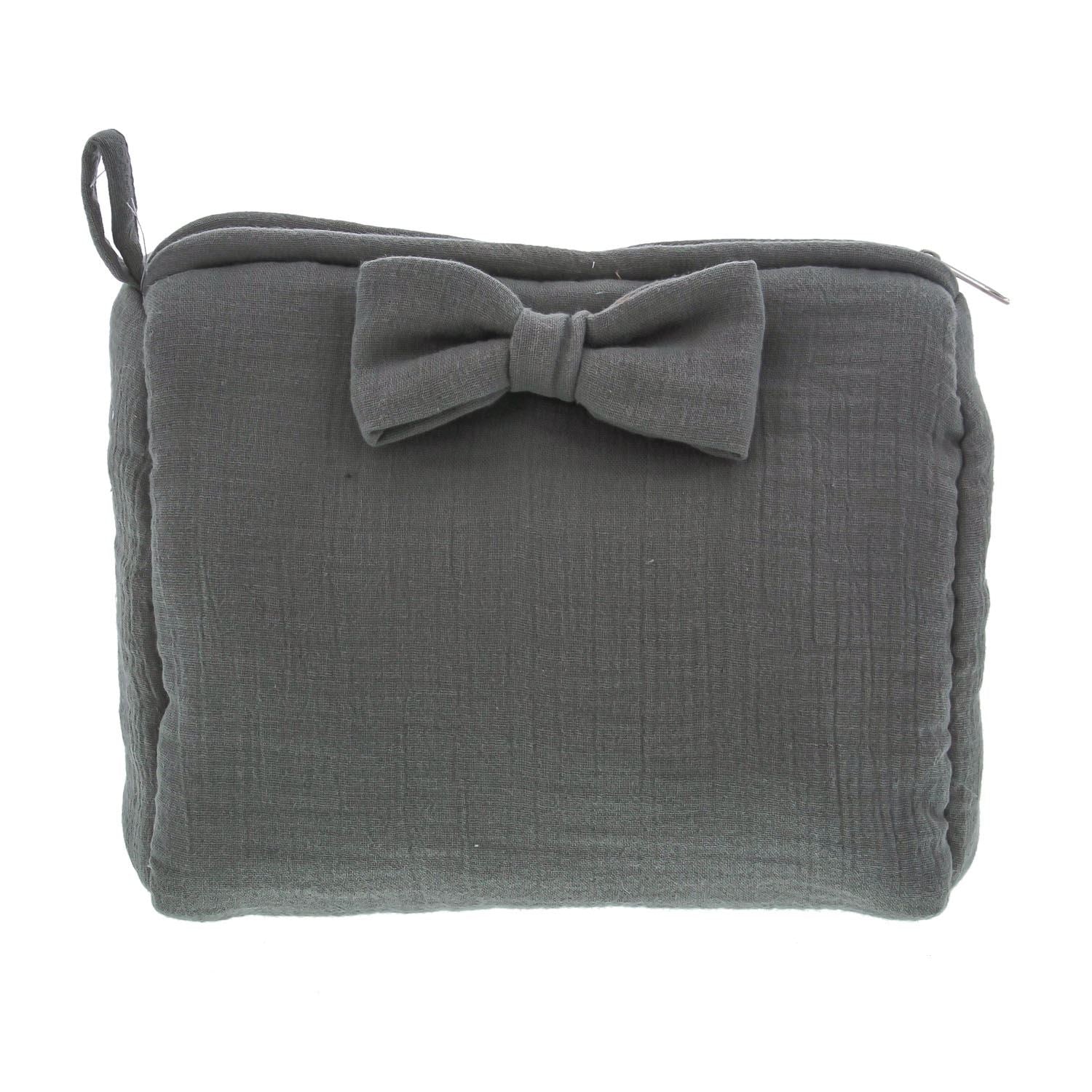 Tetra toilettasje met stik olijf groen