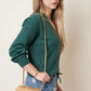 PU leather bag stitched Camel