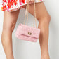 Bag stitching gold and pink details