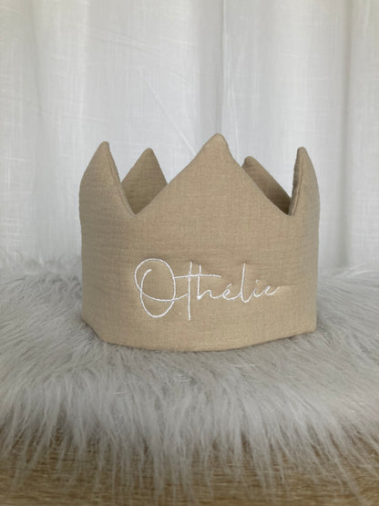 Tetra Breeze verjaardagskroon met naam | Gepersonaliseerde | Warm Sand