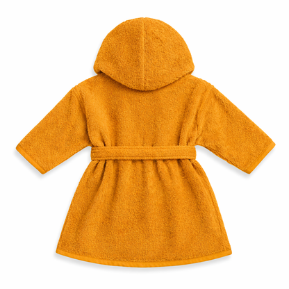 Baby badjas met naam | Gepersonaliseerde | golden ocher