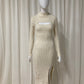Knit dress ecru