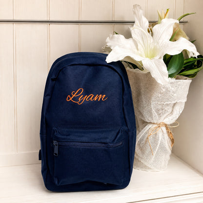 Gepersonaliseerd Rugzakje met Naam – Navy| Peuter & Kleuter