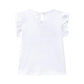 T-shirt met ruches mouwen en aardbei met bril