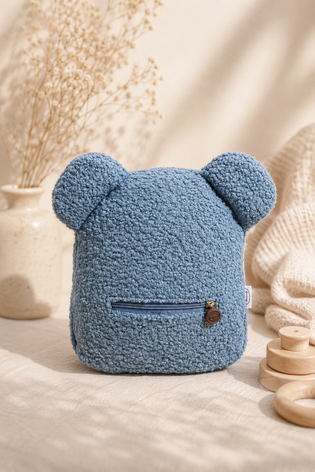 Teddy Kinderrugzak met Naam blauw | Gepersonaliseerd