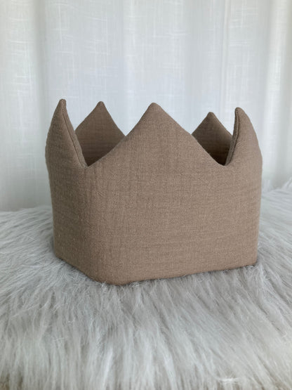 Tetra Breeze verjaardagskroon met naam | Gepersonaliseerde | Teddy taupe