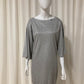 T-shirt dress with shiny coating Grey