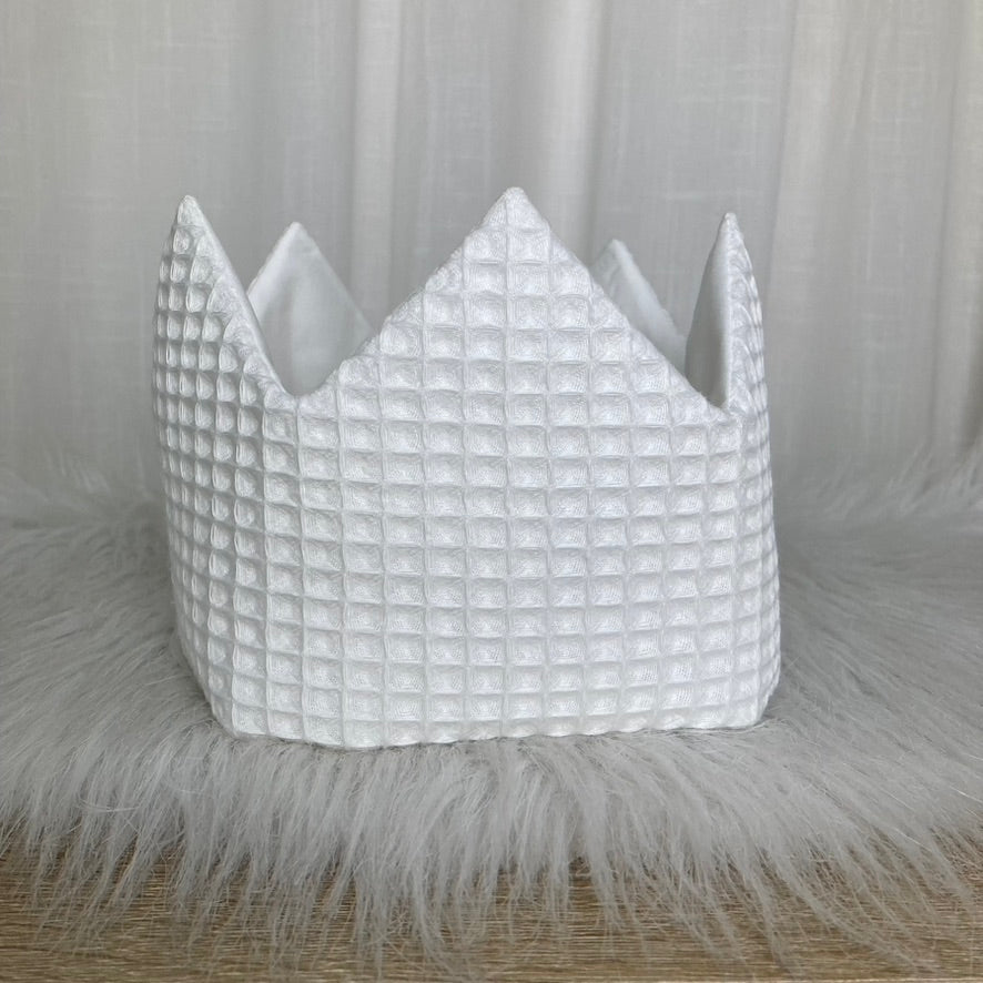 Warm wafel verjaardagskroon met naam | Gepersonaliseerde | Vanilla milk