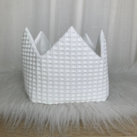 Warm wafel verjaardagskroon met naam | Gepersonaliseerde | Vanilla milk