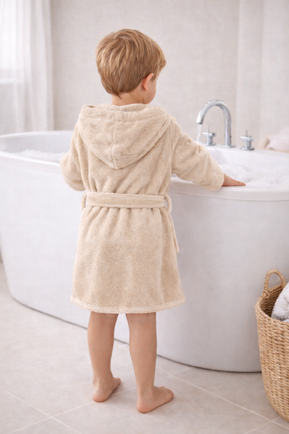 Baby badjas met naam | Gepersonaliseerde | Warm sand
