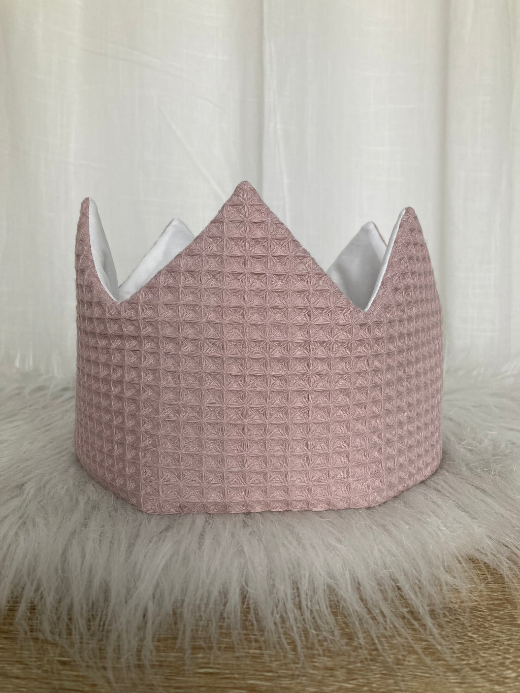 Verjaardagskroon Warm wafel oud roze