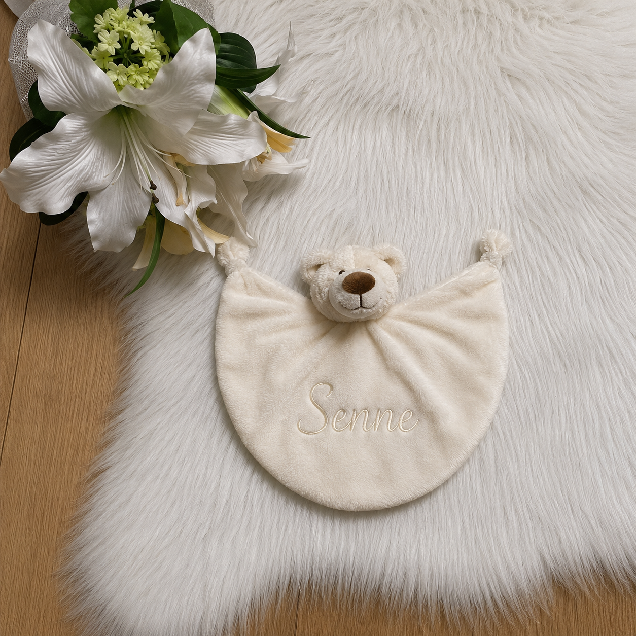 Happy Horse Bear Bella met naam | Gepersonaliseerde met naam | Vanilla Milk