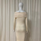 Off Shoulder Sweater Dress cream