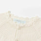 Crema Knit kort vest voor