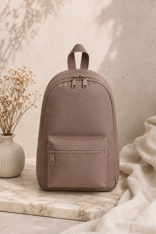 Gepersonaliseerd Rugzakje met Naam – Taupe| Peuter & Kleuter