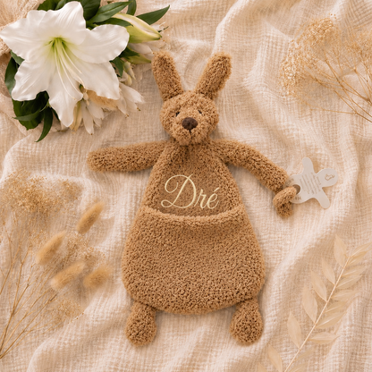 Kangaroo Kick Tuttle met naam | Gepersonaliseerde | Bruin