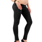Zwangerschaps Leggings zwart (Fleece)