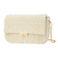 Handbag with teddy fabric stitched Off-white