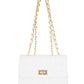 Bag stitching gold and white details