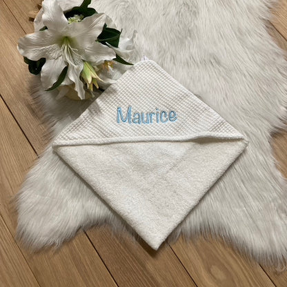 Warm Wafel Babycape Mila met naam Soft Cloud