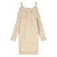 Cable knit sweater dress Beige