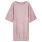 T-shirt dress with shiny coating Pink