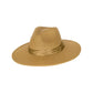Fedora hat with ribbon Beige Polyester