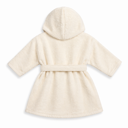 Baby badjas met naam | Gepersonaliseerde | Vanilla milk