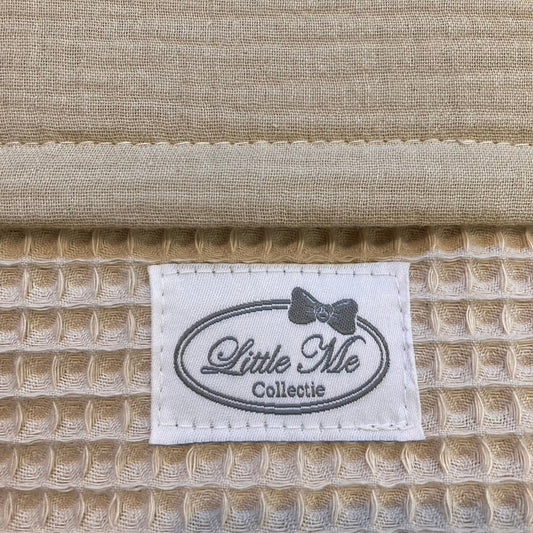Ledikantdeken zomer Warm wafel Beige