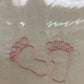 Laken little feet lichtroze 75x100cm