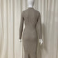Knit dress beige