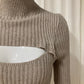 Knit dress beige