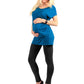 Zwangerschaps Leggings zwart (Fleece)